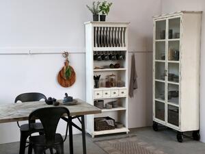 Chic Antique Dřevěný kuchyňský otevřený kabinet