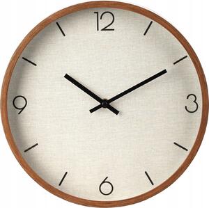 Nástěnné hodiny Home Styling Collection hnědé 30 cm