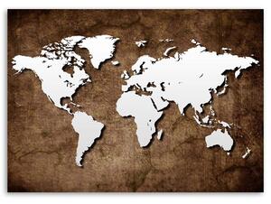 Obraz na plátně Stará mapa světa Rozměry: 60 x 40 cm