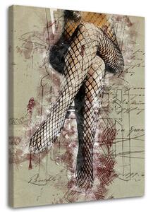 Obraz na plátně Ženské nohy v kabaretu Rozměry: 40 x 60 cm