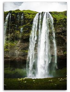 Obraz na plátně Vodopád v zelených horách Rozměry: 40 x 60 cm