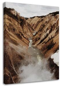 Obraz na plátně Řeka v horách Rozměry: 40 x 60 cm