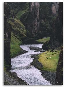 Obraz na plátně Horský potok Rozměry: 40 x 60 cm