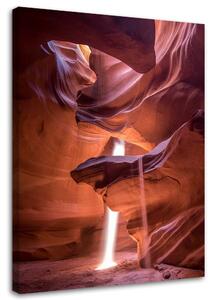Obraz na plátně Světlo v jeskyni Rozměry: 40 x 60 cm