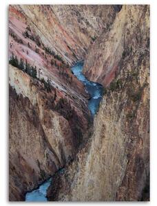 Obraz na plátně Spěchající řeka mezi skalami Rozměry: 40 x 60 cm