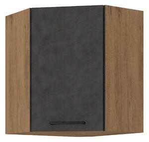 KONDELA Horní skříňka, dub lancelot / šedá matná, VEGA 58x58 GN-72 1F