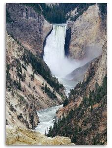 Obraz na plátně Velký vodopád v horách Rozměry: 40 x 60 cm