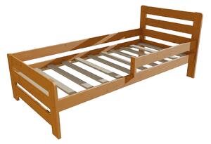 Vomaks Dětská postel se zábranou VMK001D KIDS Rozměr: 120 x 200 cm, Barva: barva růžová + bílá