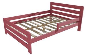 Vomaks Dětská postel se zábranou VMK001D KIDS Rozměr: 90 x 160 cm, Barva: barva šedá + bílá