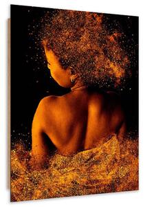 Gario Obraz Mladá žena ve zlatém prachu Velikost: 40 x 60 cm, Provedení: Panelový obraz