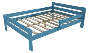 Vomaks Dětská postel se zábranou VMK002C KIDS Rozměr: 90 x 160 cm, Barva: barva modrá + bílá