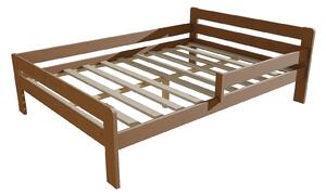 Vomaks Dětská postel se zábranou VMK002C KIDS Rozměr: 90 x 160 cm, Barva: barva šedá + bílá
