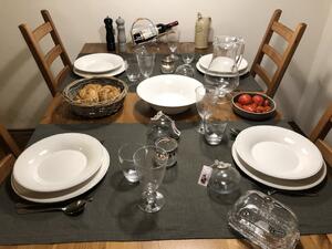 Cote Table Jídelní talíř Constance bílý