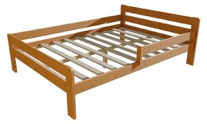 Vomaks Dětská postel se zábranou VMK002C KIDS Rozměr: 80 x 160 cm, Barva: barva růžová + bílá