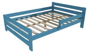 Vomaks Dětská postel se zábranou VMK002D KIDS Rozměr: 90 x 160 cm, Barva: barva šedá + bílá