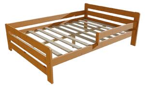 Vomaks Dětská postel se zábranou VMK002D KIDS Rozměr: 90 x 160 cm, Barva: barva šedá + bílá