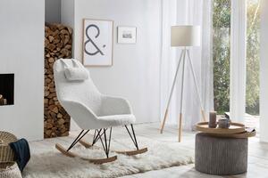 HOUPACÍ ŽIDLE, textil, bílá Livetastic - Křesla klasická, Online Only