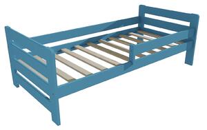 Vomaks Dětská postel se zábranou VMK002E KIDS Rozměr: 70 x 160 cm, Barva: barva modrá