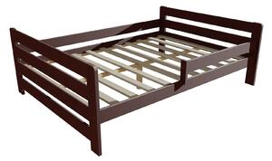 Vomaks Dětská postel se zábranou VMK002E KIDS Rozměr: 90 x 160 cm, Barva: moření ořech