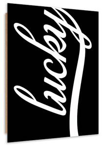 Gario Obraz Lucky na černé Velikost: 40 x 60 cm, Provedení: Panelový obraz