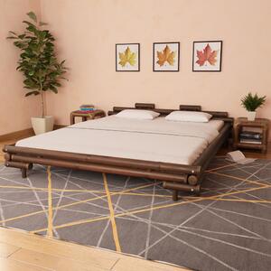 Rám postele tmavě hnědý bambus 180 x 200 cm