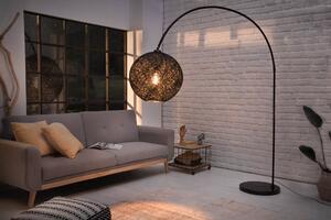 Designová stojací lampa černá - Ermupolo Invicta Interior
