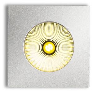 RED R10456 ICCO čtvercová zápustná stříbrnošedá 230V/650mA LED 7W 3000K - RED - DESIGN RENDL