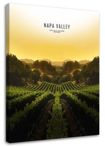 Obraz na plátně údolí Napa Rozměry: 40 x 60 cm