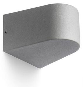 SIX nástěnná stříbrnošedá 230V/700mA LED 3W IP54 3000K - RED - DESIGN RENDL