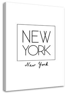 Obraz na plátně Nápis New york city Rozměry: 40 x 60 cm