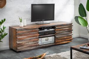 Moderní designový dřevěný stolek pod TV - Violette Invicta Interior