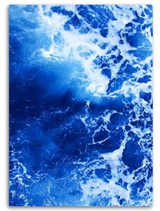 Obraz na plátně Modré vlny akvarel Rozměry: 40 x 60 cm