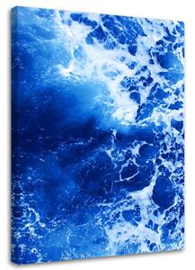 Obraz Modré vlny akvarel Velikost: 40 x 60 cm, Provedení: Obraz na plátně
