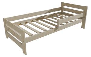 Vomaks Dětská postel se zábranou VMK005D KIDS Rozměr: 70 x 160 cm, Barva: surové dřevo