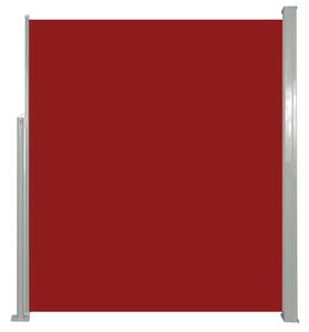 Zatahovací boční markýza / zástěna 160 x 500 cm červená