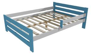 Vomaks Dětská postel se zábranou VMK005D KIDS Rozměr: 90 x 160 cm, Barva: barva šedá + bílá