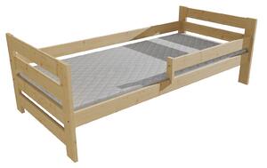 Vomaks Dětská postel se zábranou VMK005E KIDS Rozměr: 90 x 160 cm, Barva: barva růžová + bílá