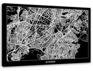 Obraz na plátně Plán města Atény Rozměry: 60 x 40 cm