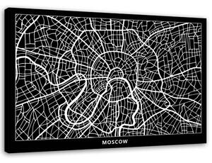 Obraz na plátně Plán města Moskvy Rozměry: 60 x 40 cm
