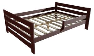 Vomaks Dětská postel se zábranou VMK005E KIDS Rozměr: 90 x 160 cm, Barva: barva růžová + bílá
