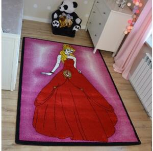 Dětský koberec Kids Princess růžový C425