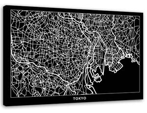 Obraz na plátně Plán města Tokio Rozměry: 60 x 40 cm
