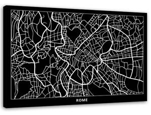Obraz na plátně Plán města Řím Rozměry: 60 x 40 cm