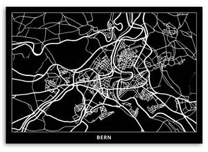 Obraz na plátně Plán města Bern Rozměry: 60 x 40 cm