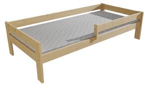 Vomaks Dětská postel se zábranou VMK006C KIDS Rozměr: 80 x 160 cm, Barva: surové dřevo