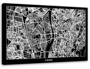 Obraz na plátně Plán města Káhira Rozměry: 60 x 40 cm