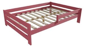 Vomaks Dětská postel se zábranou VMK006D KIDS Rozměr: 100 x 200 cm, Barva: barva růžová