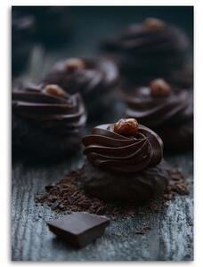 Obraz na plátně Tmavý čokoládový dezert Rozměry: 40 x 60 cm