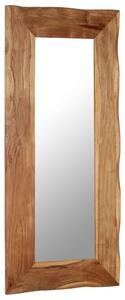 Kosmetické zrcadlo 50 x 110 cm masivní akáciové dřevo