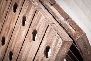 Masivní dřevěný stojan na víno - Designo Invicta Interior